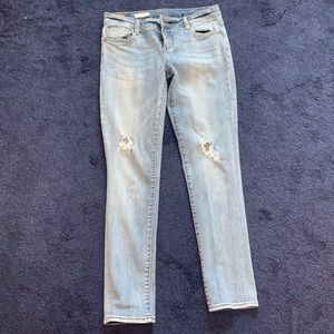 Light wash boyfriend jeans